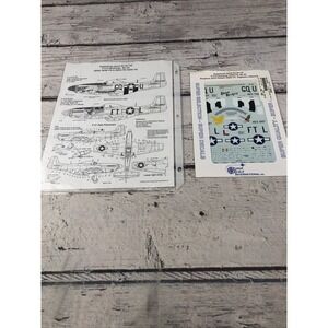 SUPER SCALE Decal #48-732 P-51 D MUSTANG 354th FG, 9th AF Brueland, iGrim + more